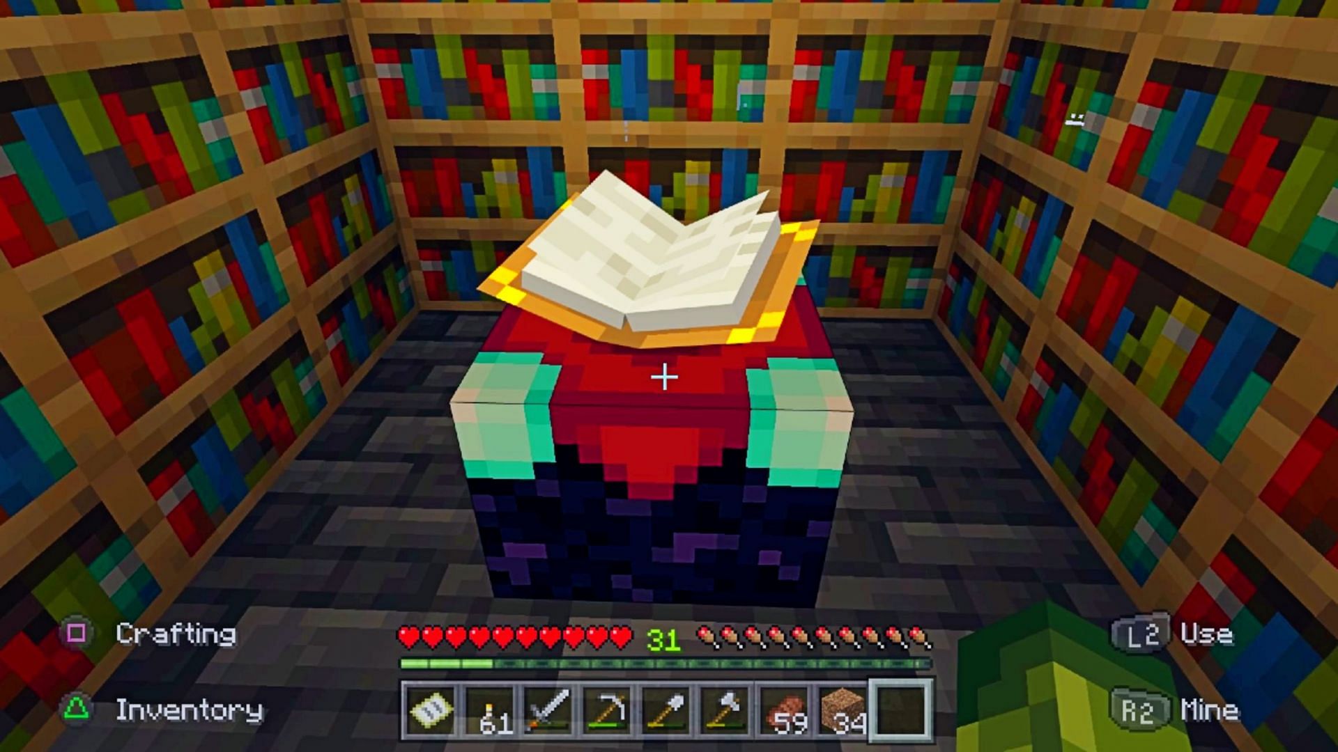 It shouldn&#039;t take much resource-wise to obtain Silk Touch from an enchanting table (Image via Mojang)