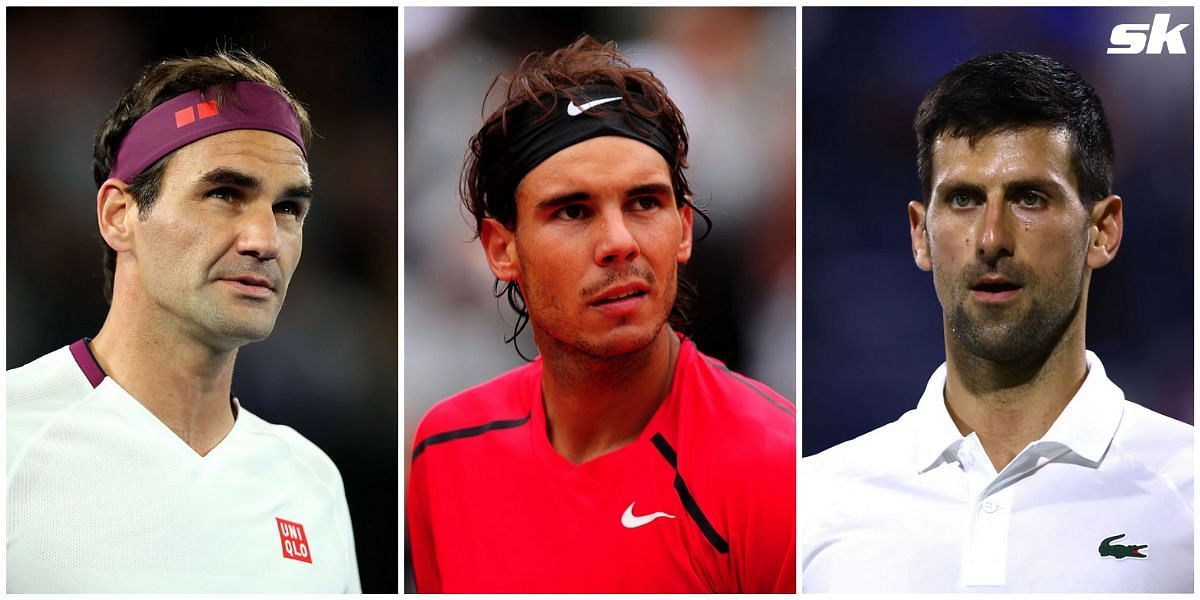 (L-R): Roger Federer, Rafael Nadal and Novak Djokovic share an iconic rivalry.