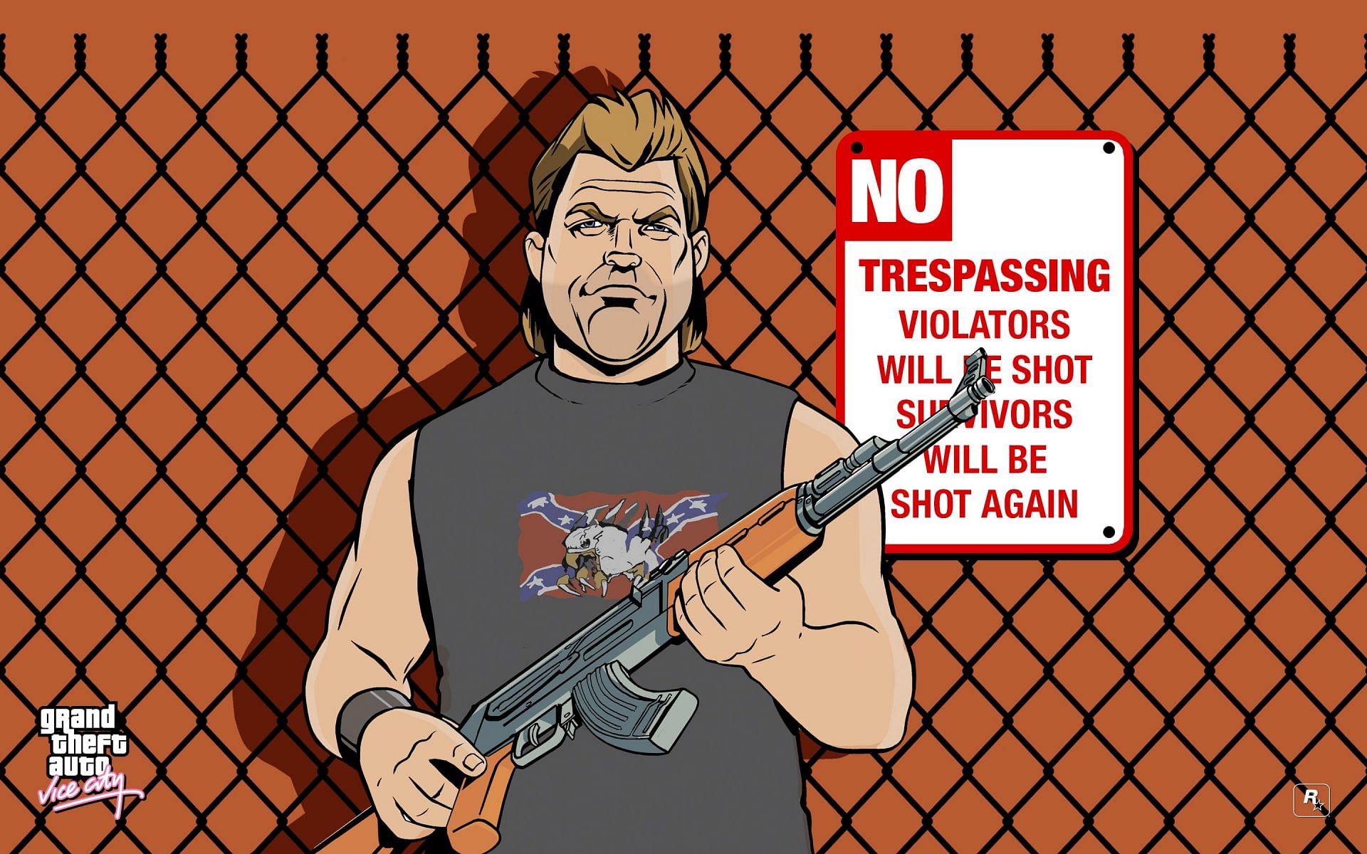 Phil Cassidy holding an AK-47 in an official artwork (Image via Rockstar Games)
