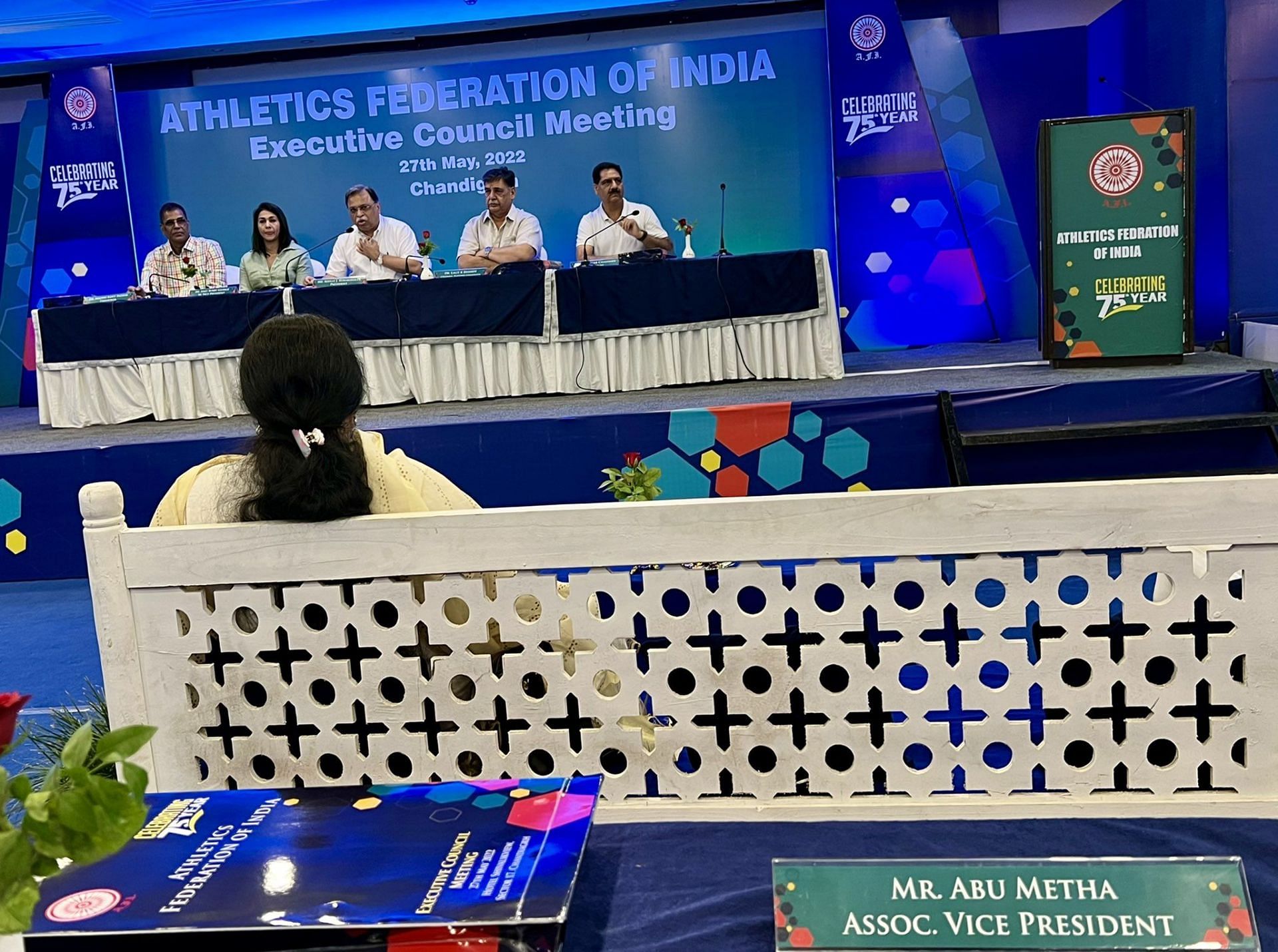 The Athletics Federation of India has invited the warring president and secretary of PAA to Delhi for deliberations | Image from the AFI General Meeting/Abu Metha