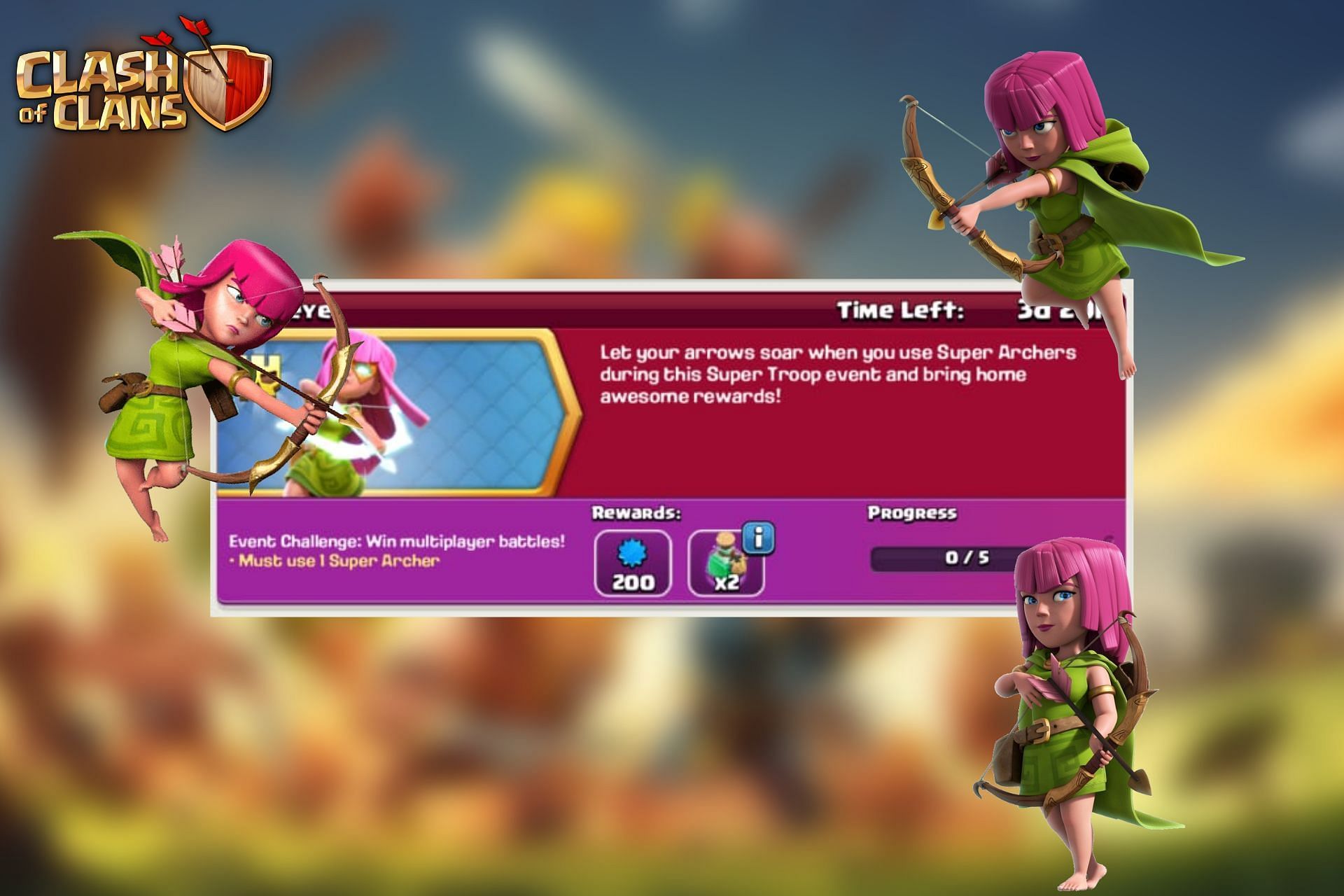 Bullseye Challenge in Clash of Clans (Image via Sportskeeda)