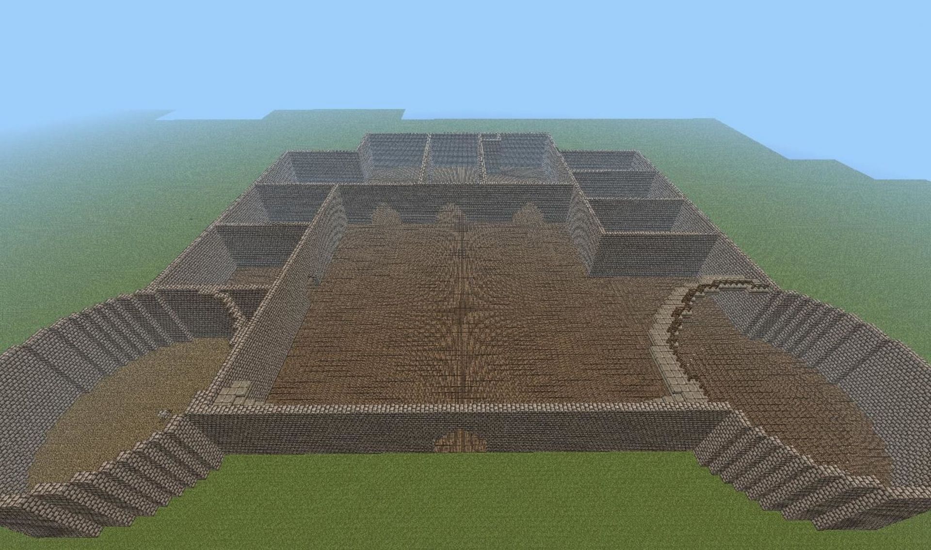 Any ambitious build requires foreplanning and beginning from the ground up (Image via Mlbakke/Minecraft Forum)