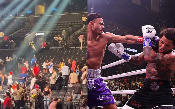 Video: Fans rush to take cover as active shooter situation reportedly arises outside Gervonta Davis vs. Rolando Romero