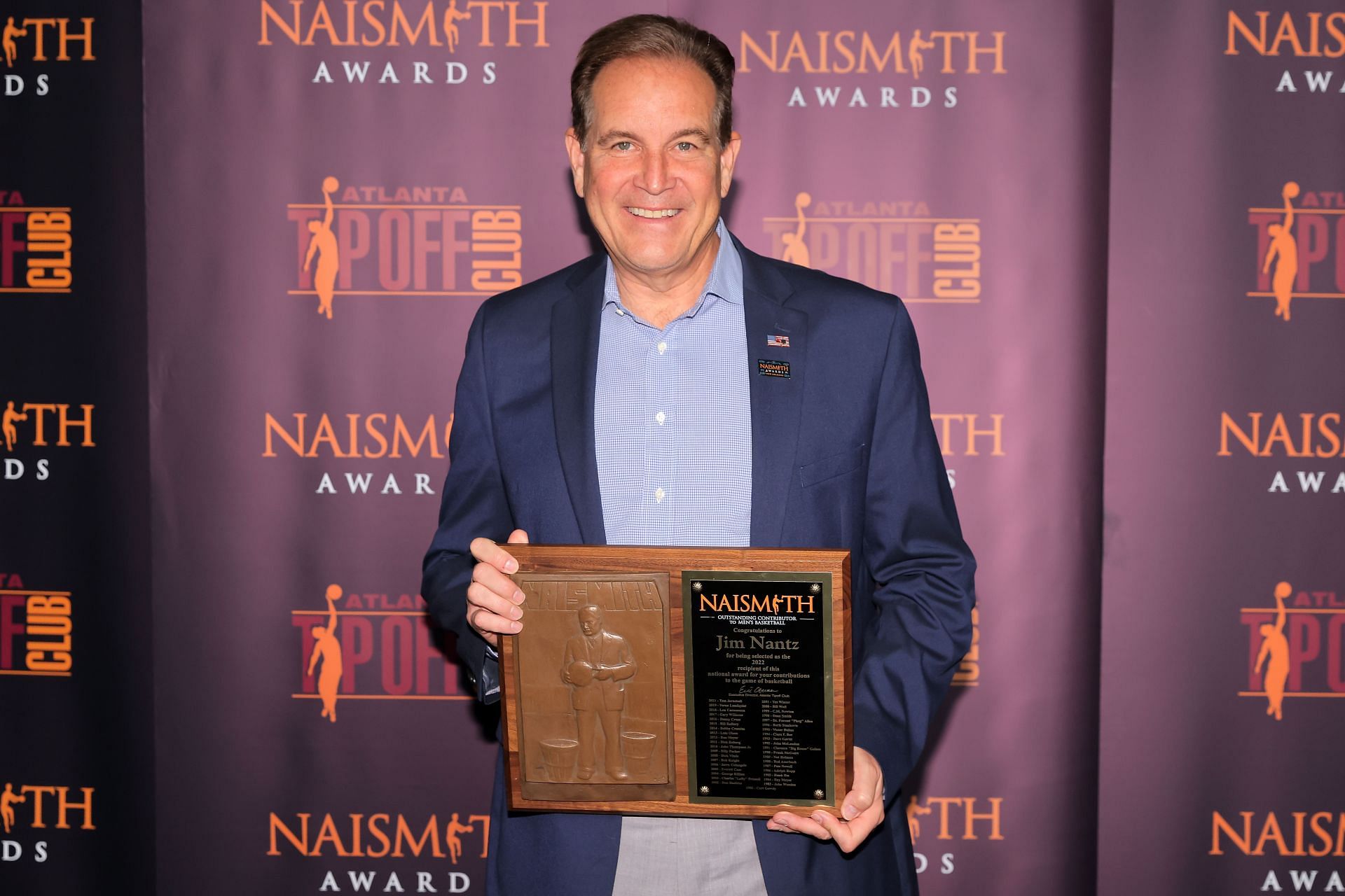 Jim Nantz at the 2022 Naismith Awards