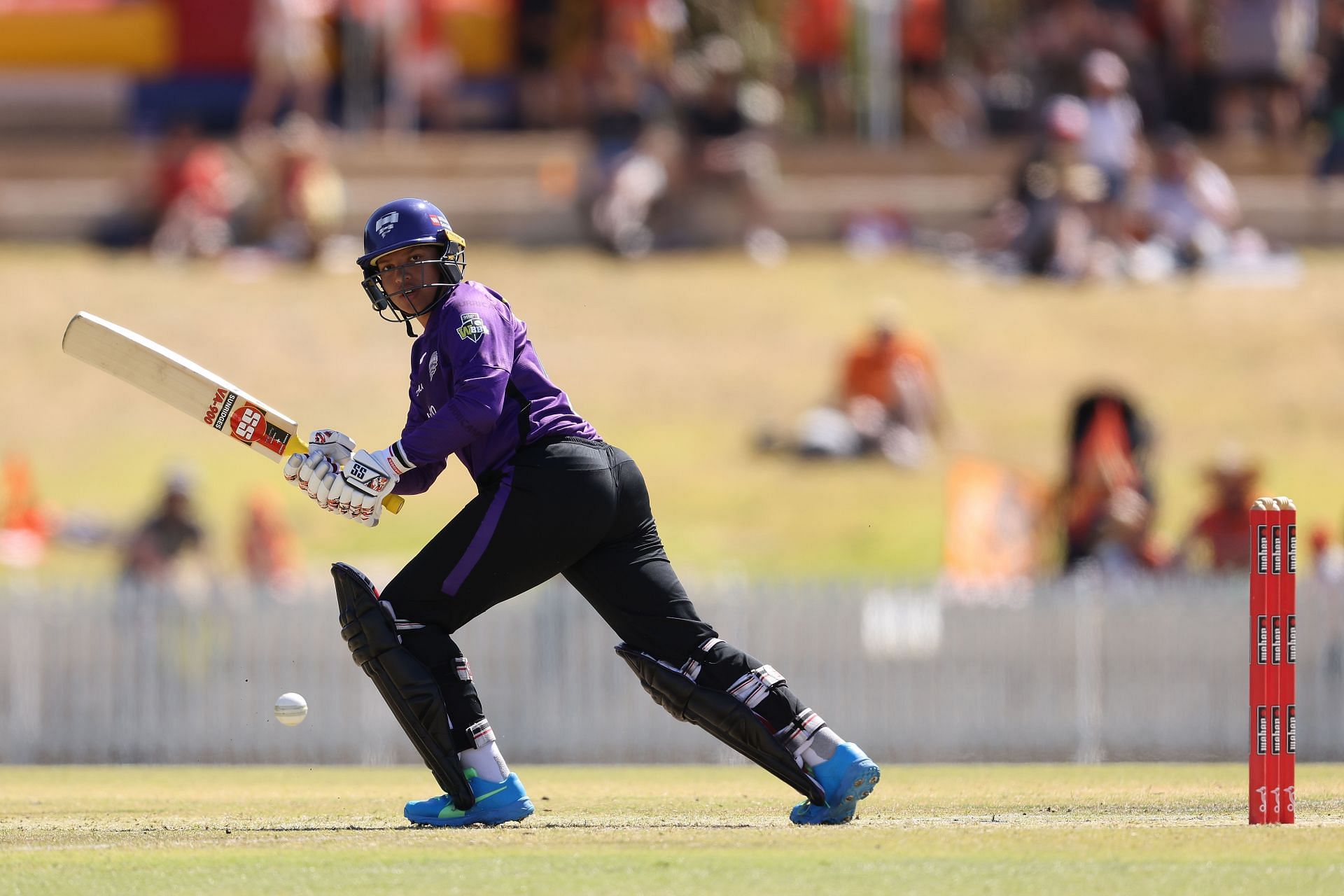 Richa Ghosh in action in WBBL game - Scorchers v Hurricanes