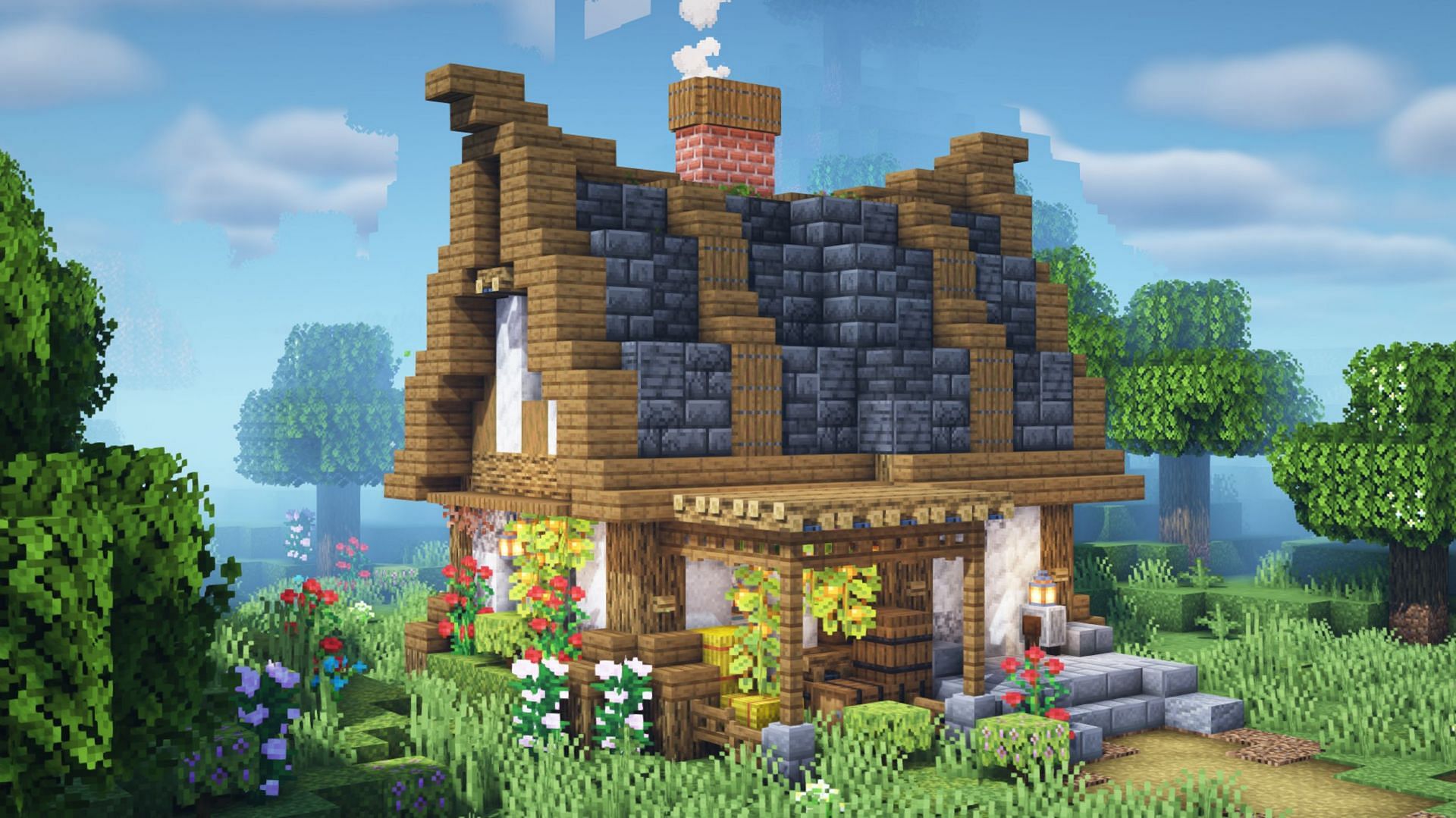 small medieval house minecraft