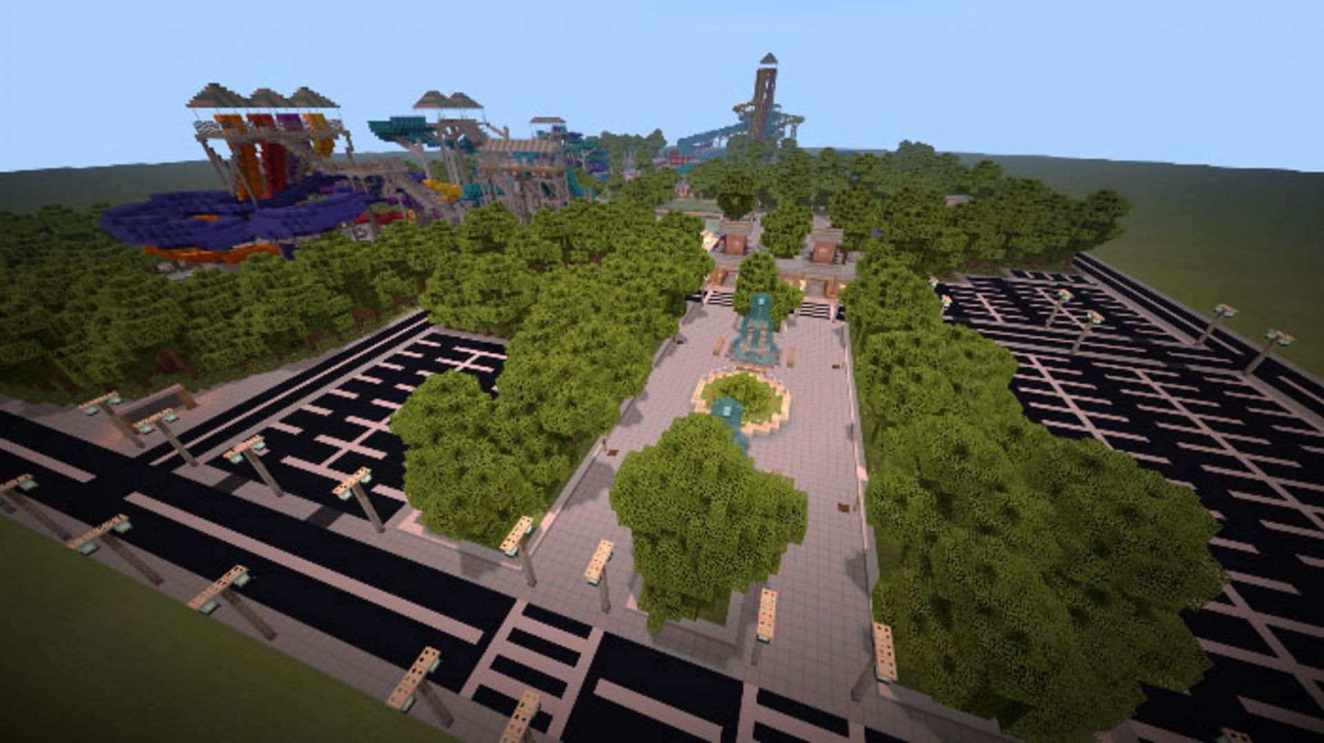 This particular map is inspired by a real world water park (Image via GrenadeOfTacos/Mcpedl.com)