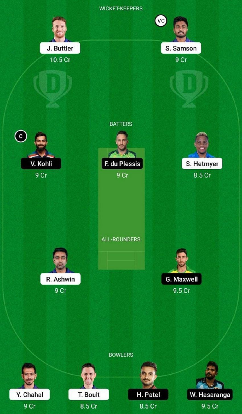 RR vs RCB Dream11 Fantasy Tip #1