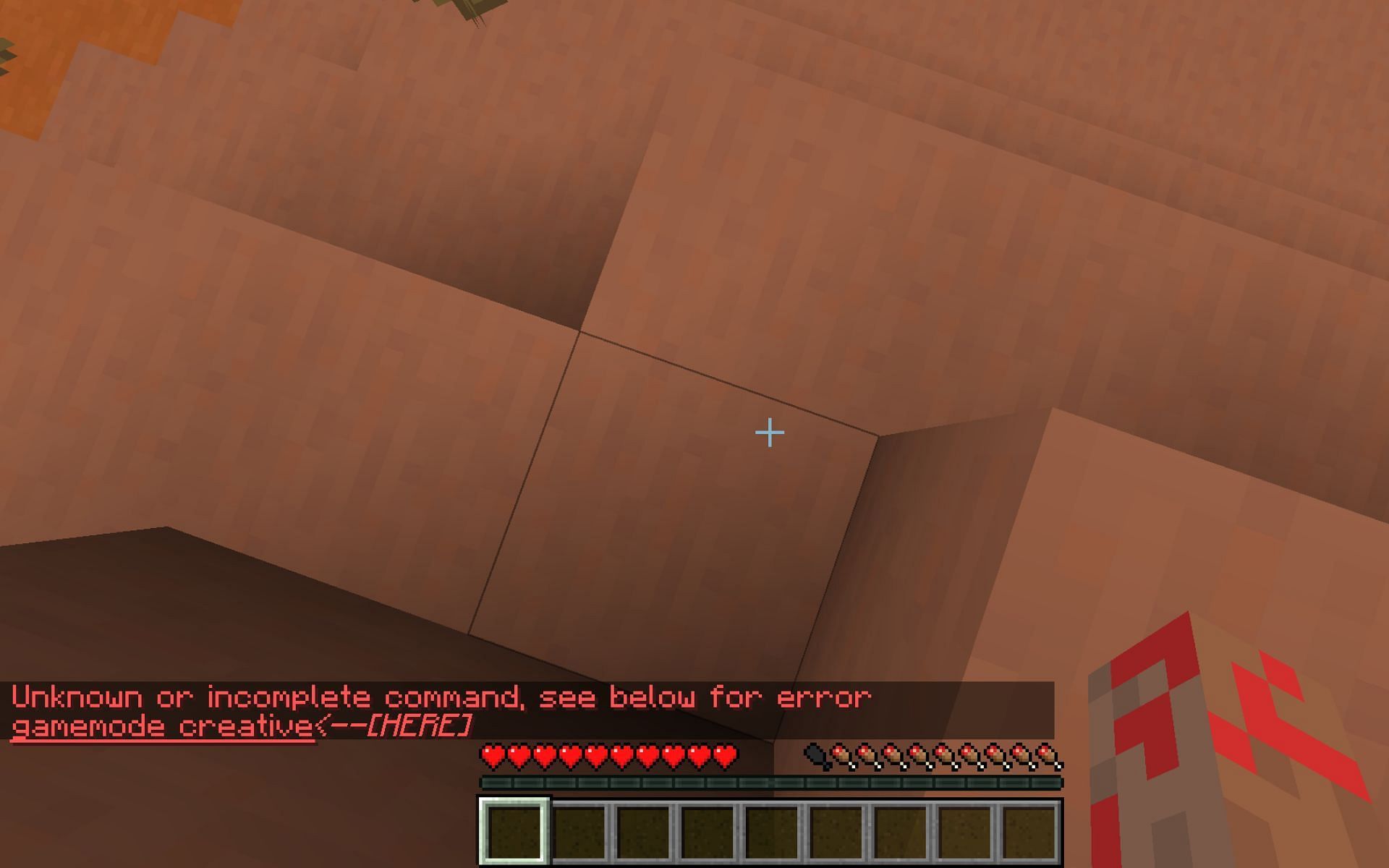 Commands not working in an existing world in Minecraft (Image via Minecraft)