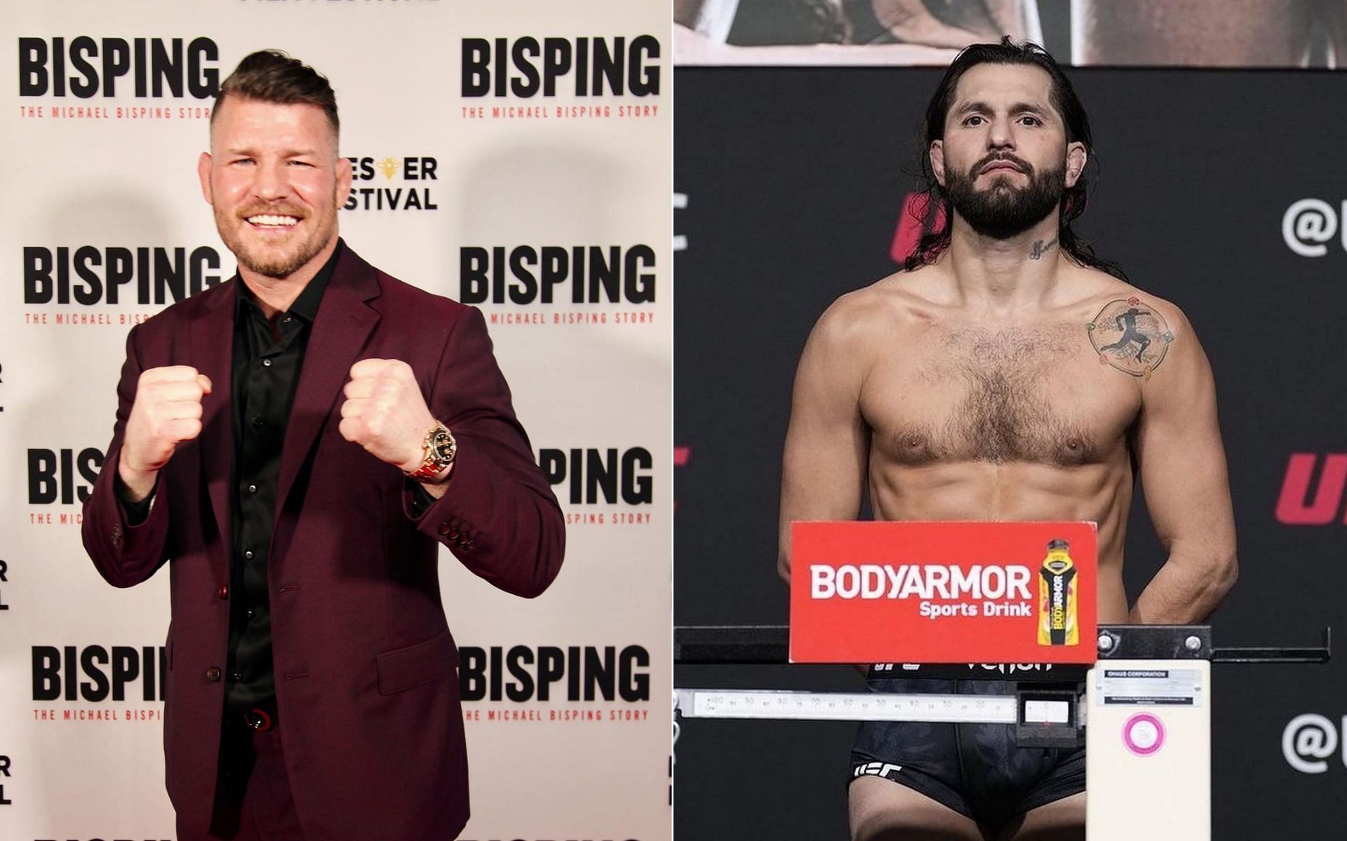 Michael Bisping (Left) and Jorge Masvidal (Right) (Images courtesy of @mikebisping Instagram and @gamebredfighter Instagram)