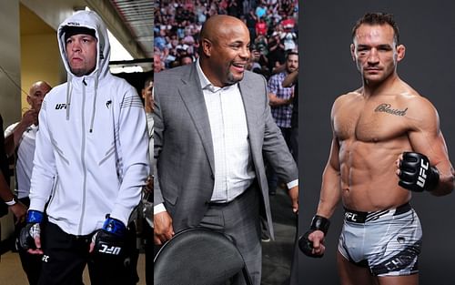 Nate Diaz (left), Daniel Cormier (center), and Michael Chandler (right) [Images via Getty]