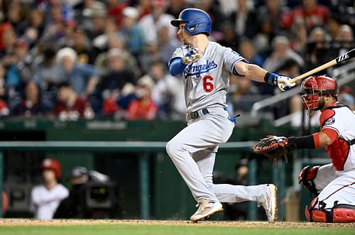 The Los Angeles Dodgers' Trea Turner