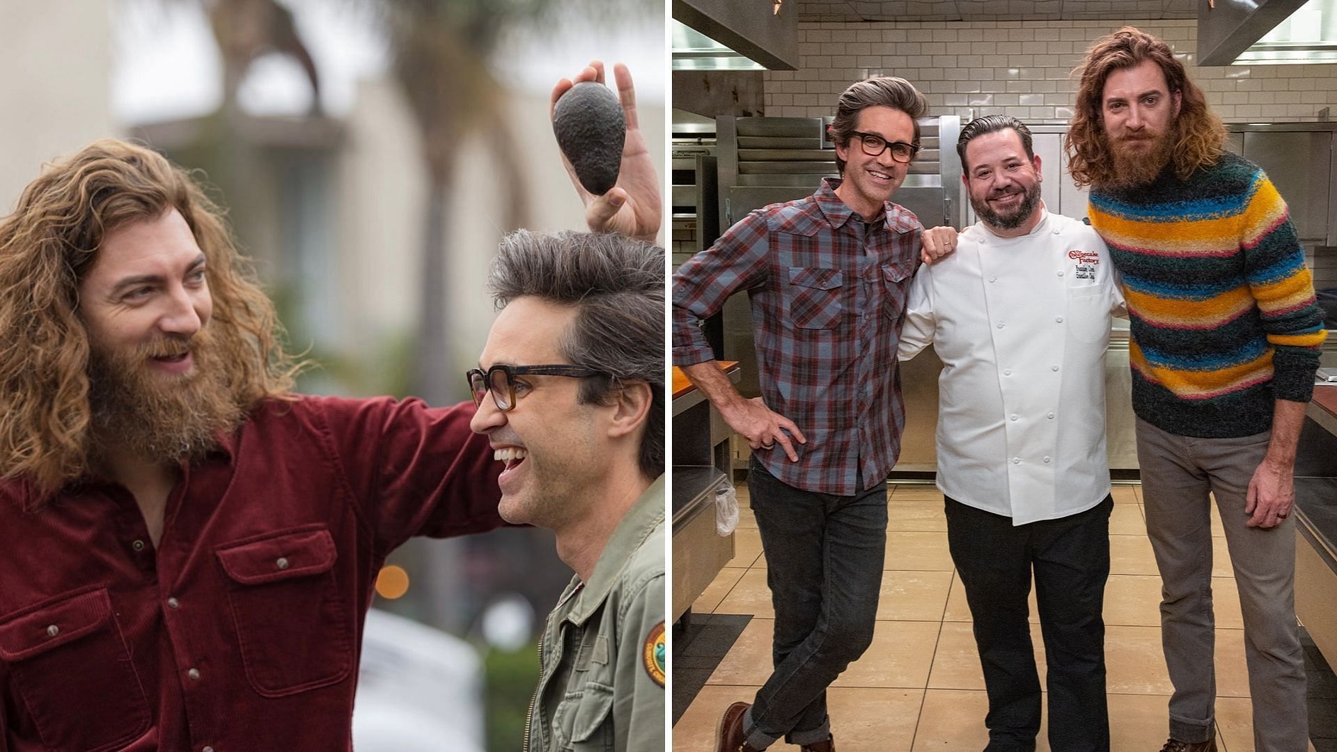 Inside Eats with Rhett &amp; Link explore The Cheesecake Factory in a brand new episode (Image via mythical/Instagram,@Cheesecake/Twitter)