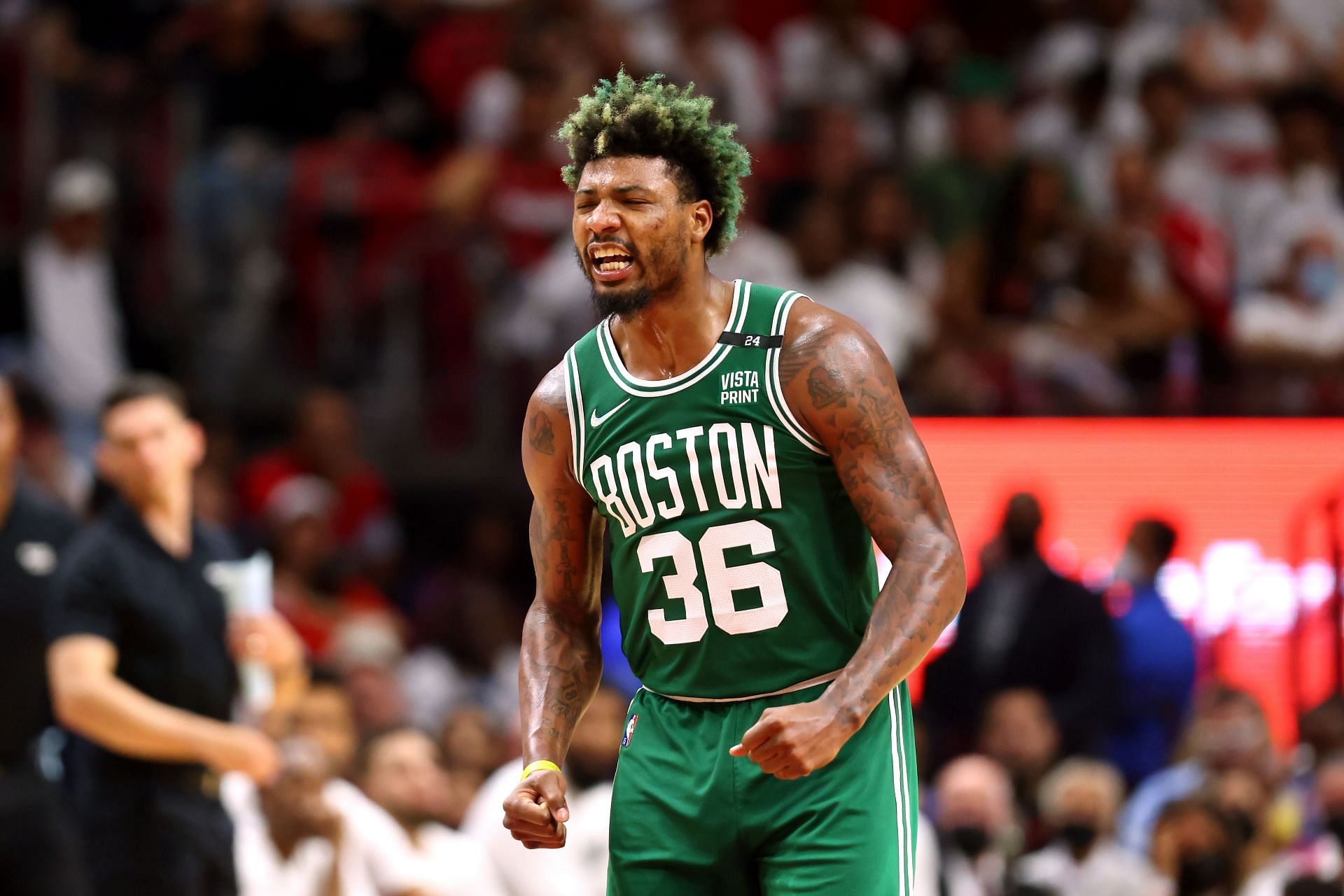 Defensive Player of the Year Marcus Smart of the Boston Celtics
