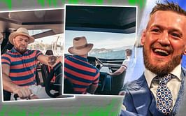 Pictures: Conor McGregor shows off his Lamborghini yacht cruising through the water