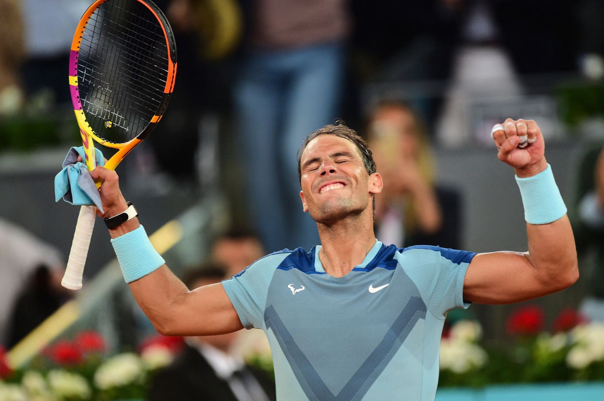 Rafael Nadal takes on David Goffin in the third round of the Madrid Open