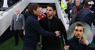 "If I had to put money on it" - Gary Neville comments on who will win top-four race between Arsenal and Tottenham after North London derby
