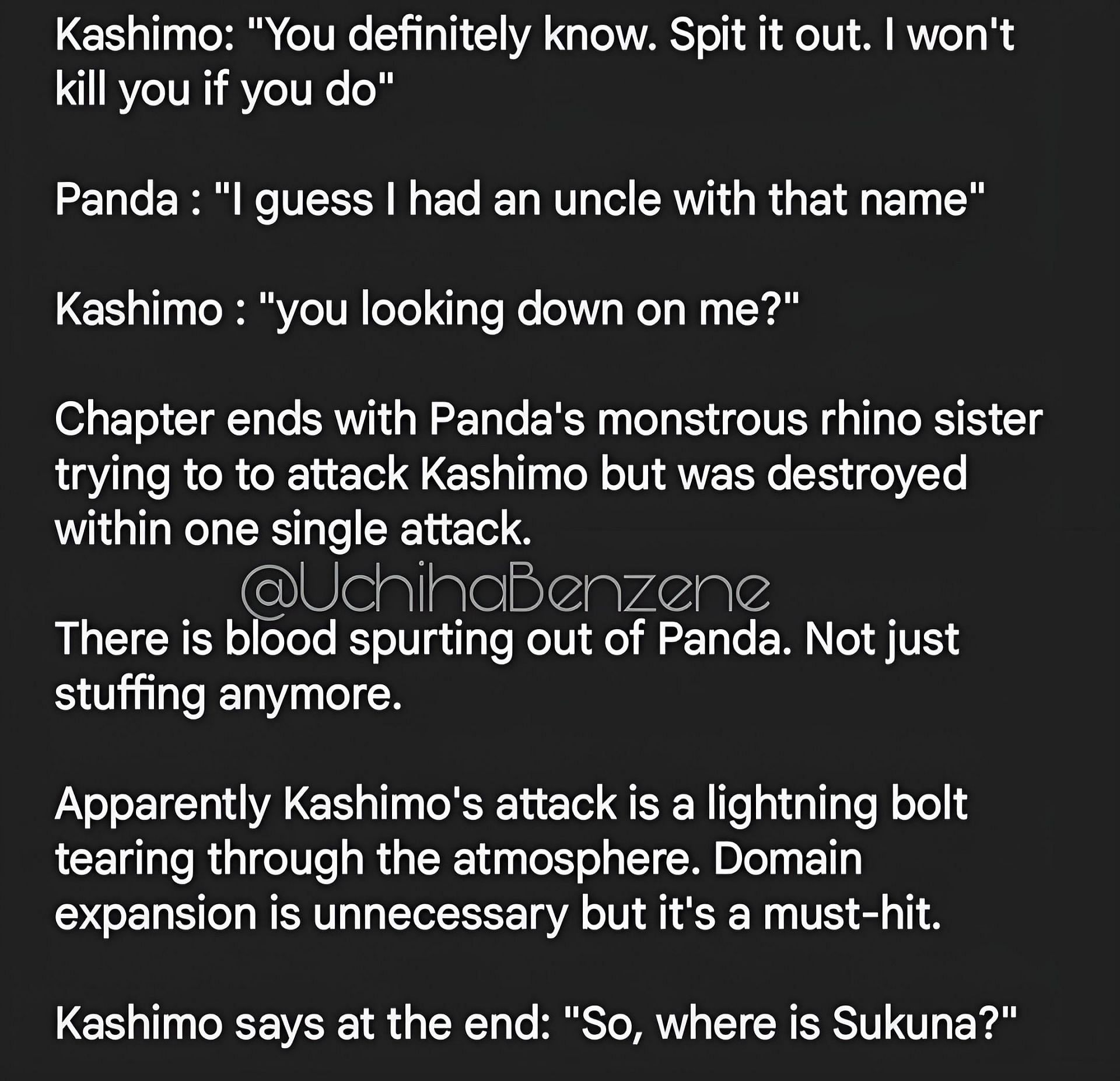 Written spoilers #2 (Image via UchihaBenzene)