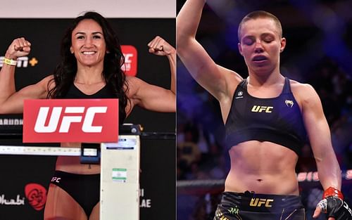 Carla Esparza (left) and Rose Namajunas (right)