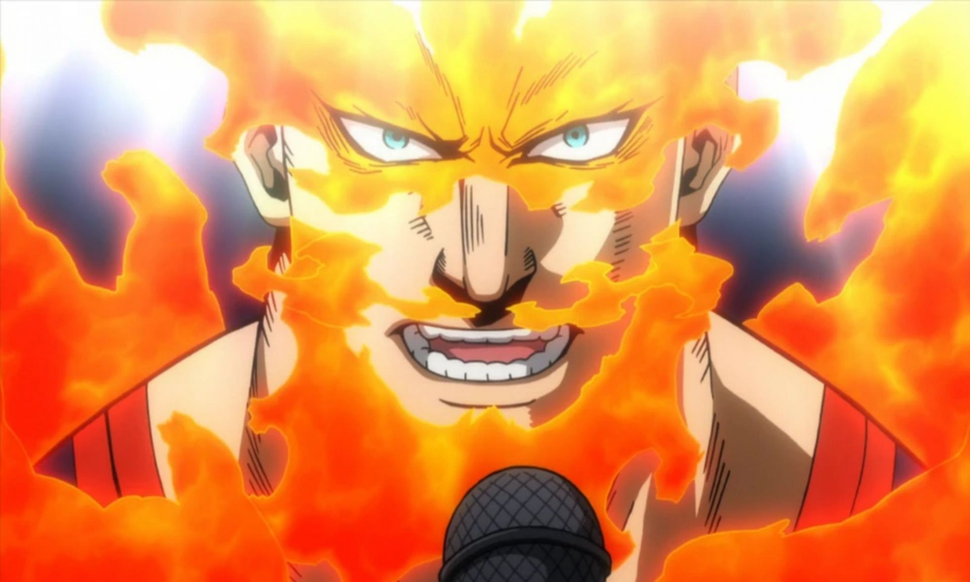 Endeavor, as seen in My Hero Academia (Image via Studio Bones)