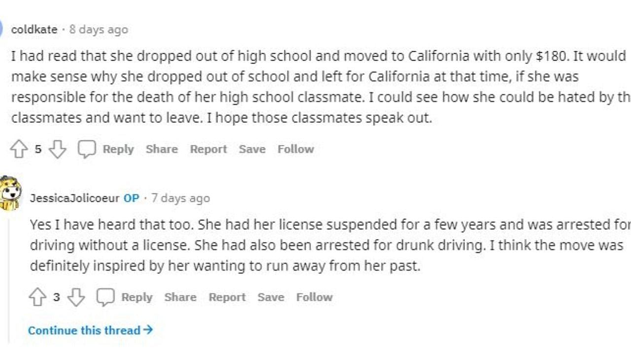 Reddit thread on Heard&#039;s juvenile mugshot (2/2) (Image via Reddit)