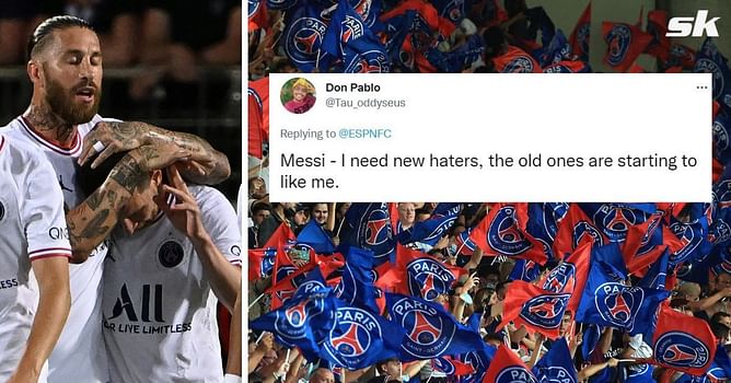 “When you’re successful in life even your enemy turns to a biggest fan” – Fans react to image of Ramos ‘taking good care’ of Lionel Messi after PSG goal