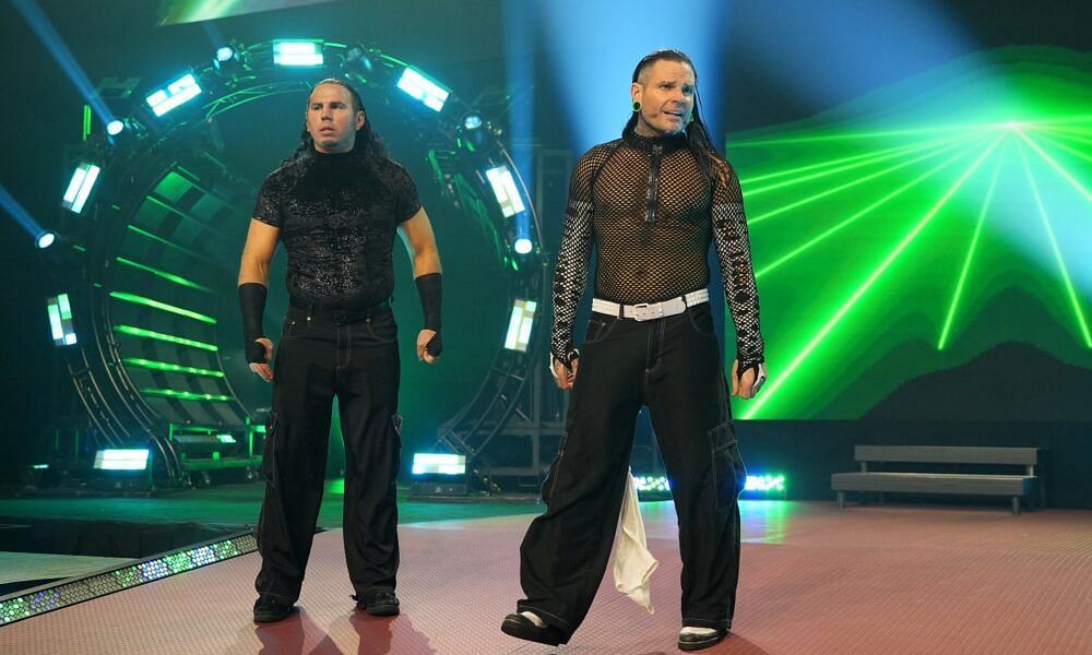 The Hardys consist of Matt (left) and Jeff Hardy (right).