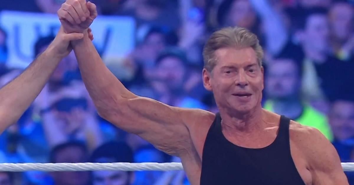 Vince McMahon following his match at WrestleMania 38