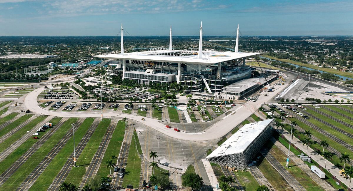 The circuit for the inaugural Miami GP under construction (Image source: f1miamigp.com)