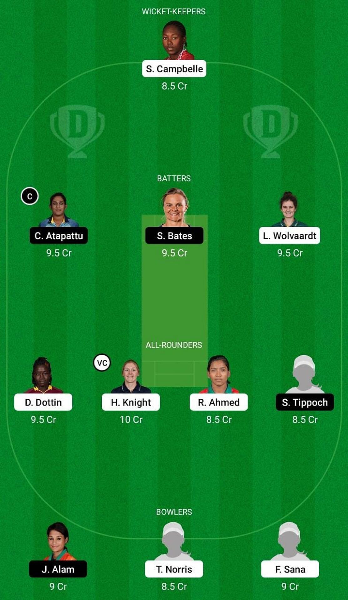 BAR-W vs FAL-W Dream11 Fantasy Suggestion #1