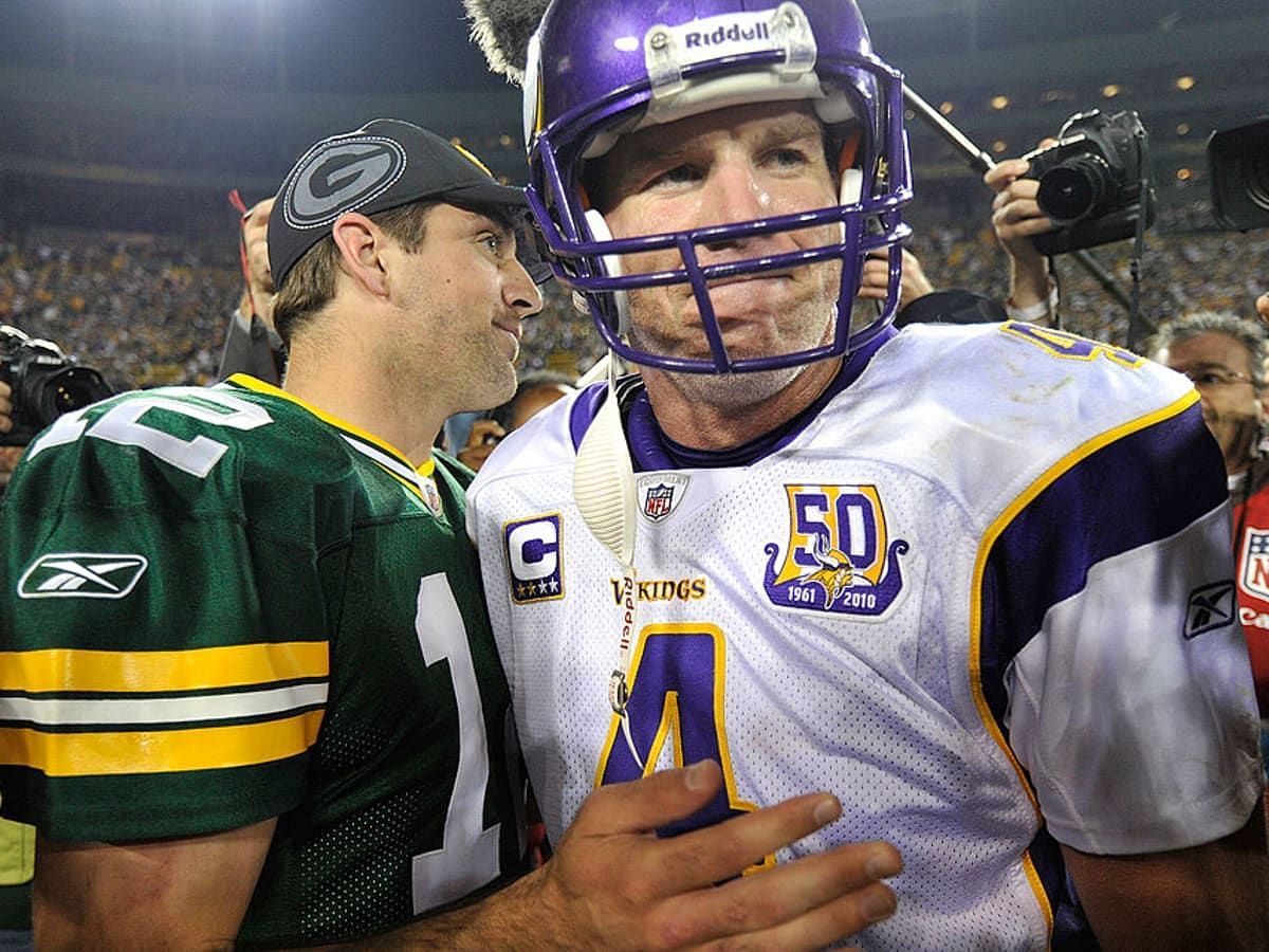 Brett Favre and Aaron Rodgers