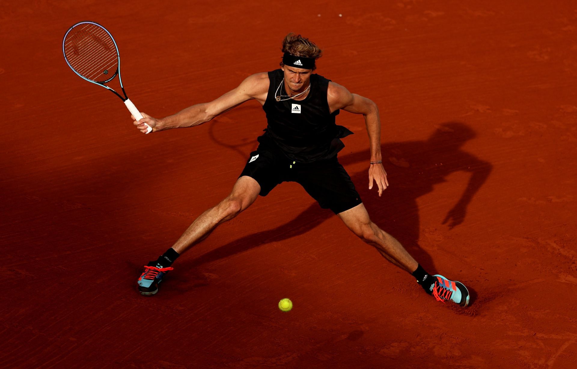 Alexander Zverev at the 2022 French Open