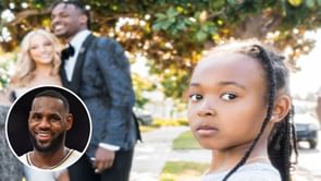 "One thing she don't play about is her f*n brothers!!!" - LeBron James' daughter Zhuri James' hilarious reaction to brother Bronny's prom picture leaves the Lakers star in splits