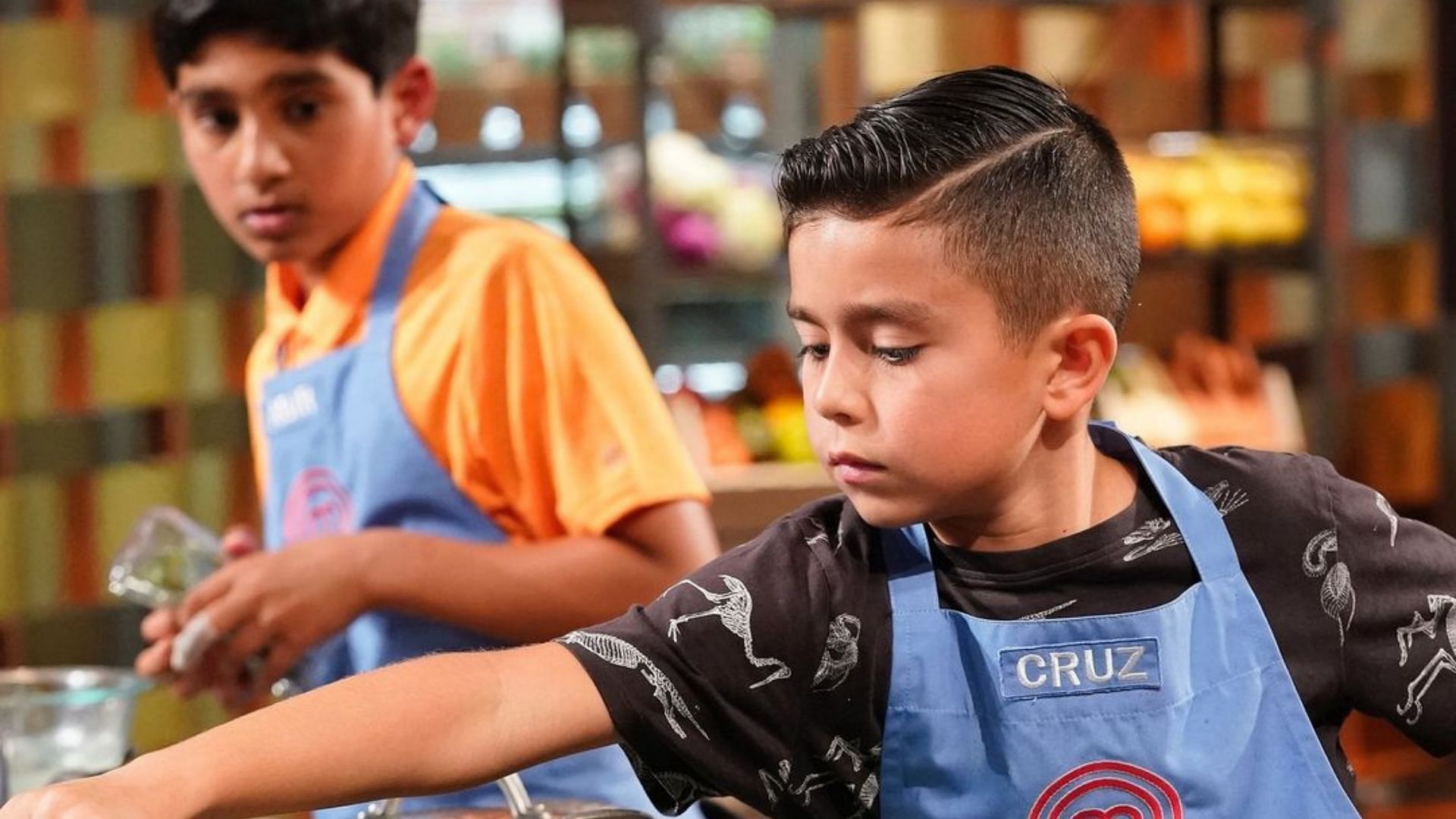 Cruz was the last contestant to bring his dish up to the judges (Image via masterchefjunior/Instagram)