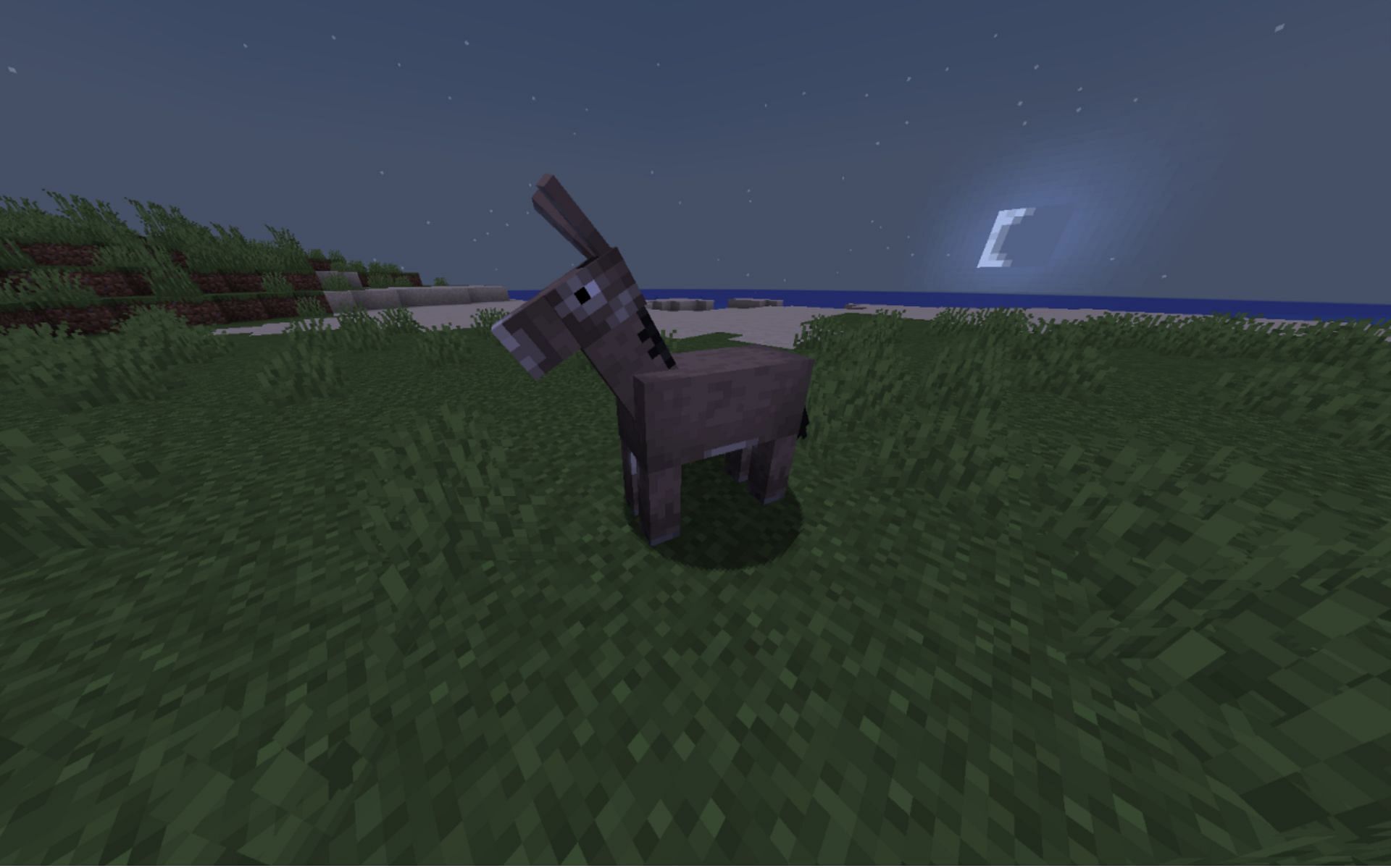 A donkey in Minecraft (Image via Minecraft)