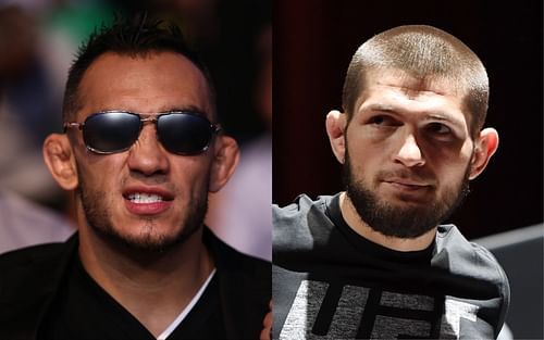 Tony Ferguson (left), Khabib Nurmagomedov (right)