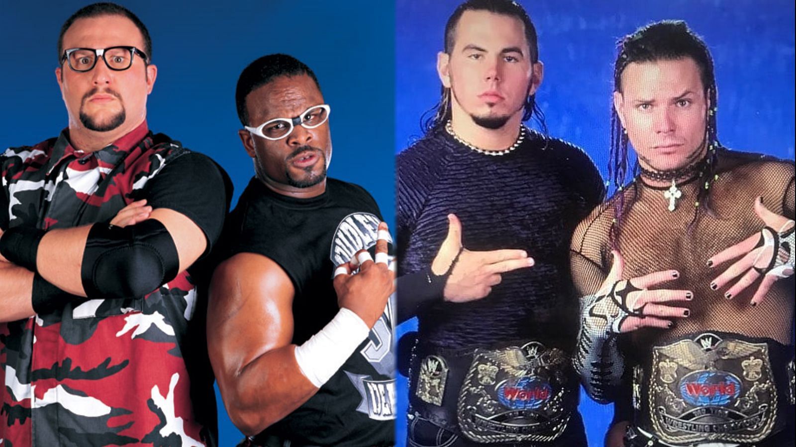 The Hardys and The Dudleys were two of the biggest Attitude Era tag-teams.