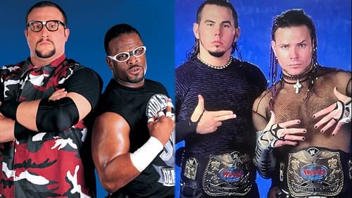 The Hardys and The Dudleys were two of the biggest Attitude Era tag-teams.