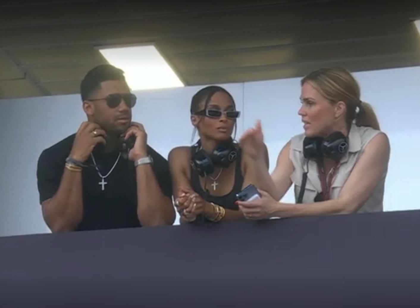 Russell Wilson and Ciara at the Monaco GP