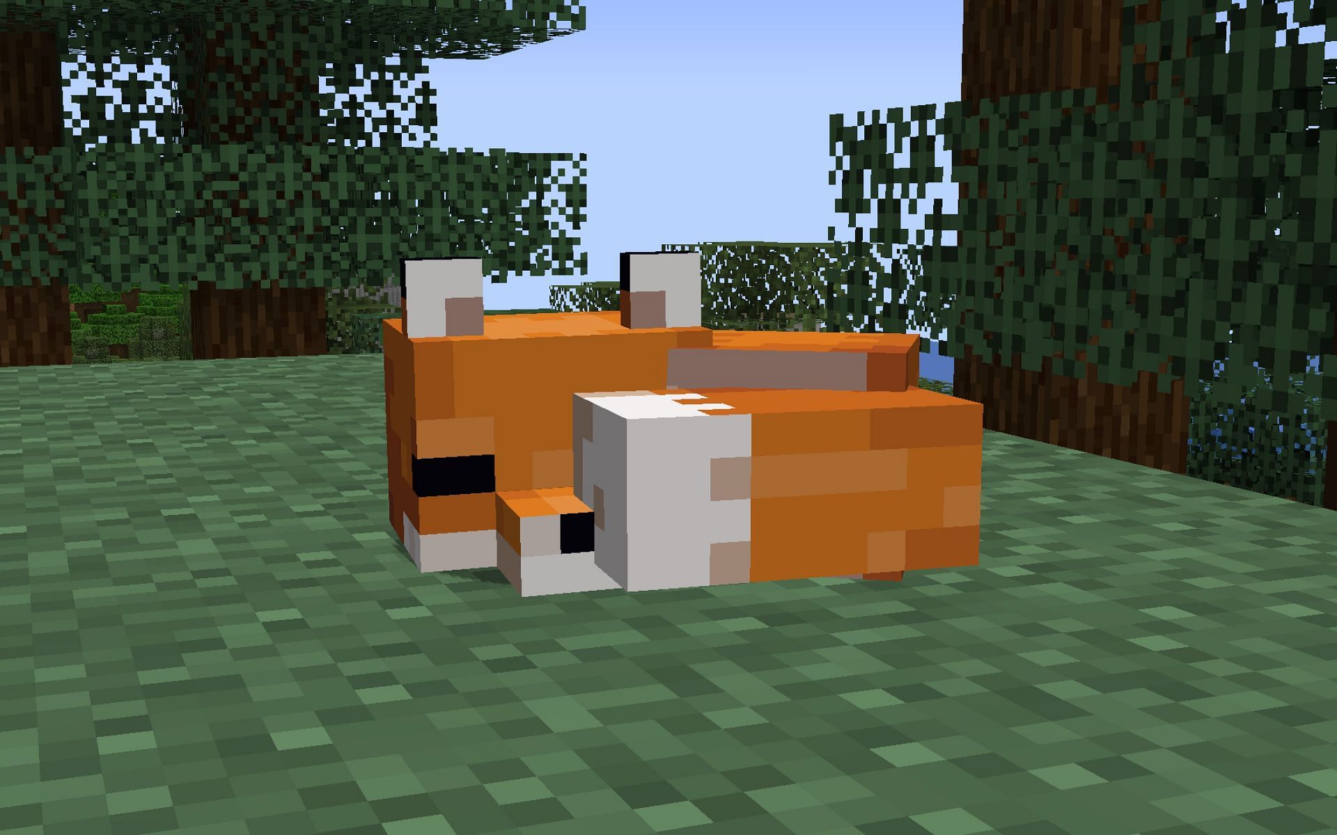 Foxes may also be bred by using the Glow Berries (Image via Mojang)