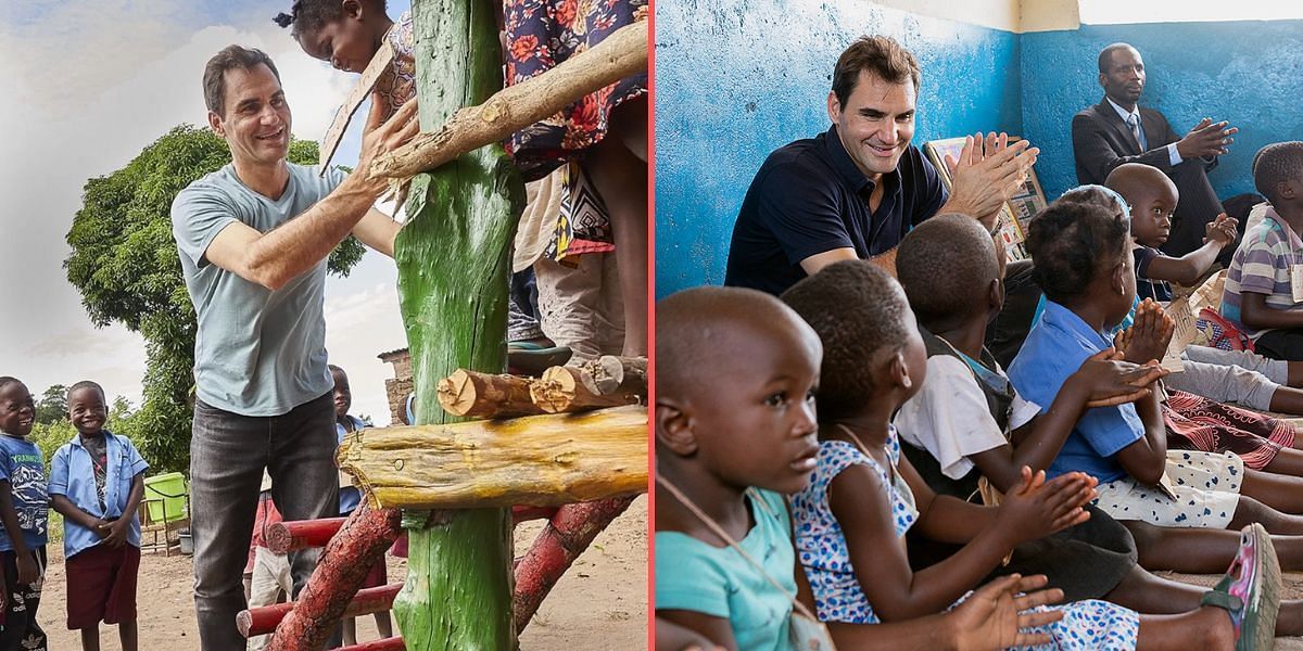 Roger Federer recently visited Malawi to witness the work his foundation is putting in. Pic credits: Roger Federer Foundation Instagram