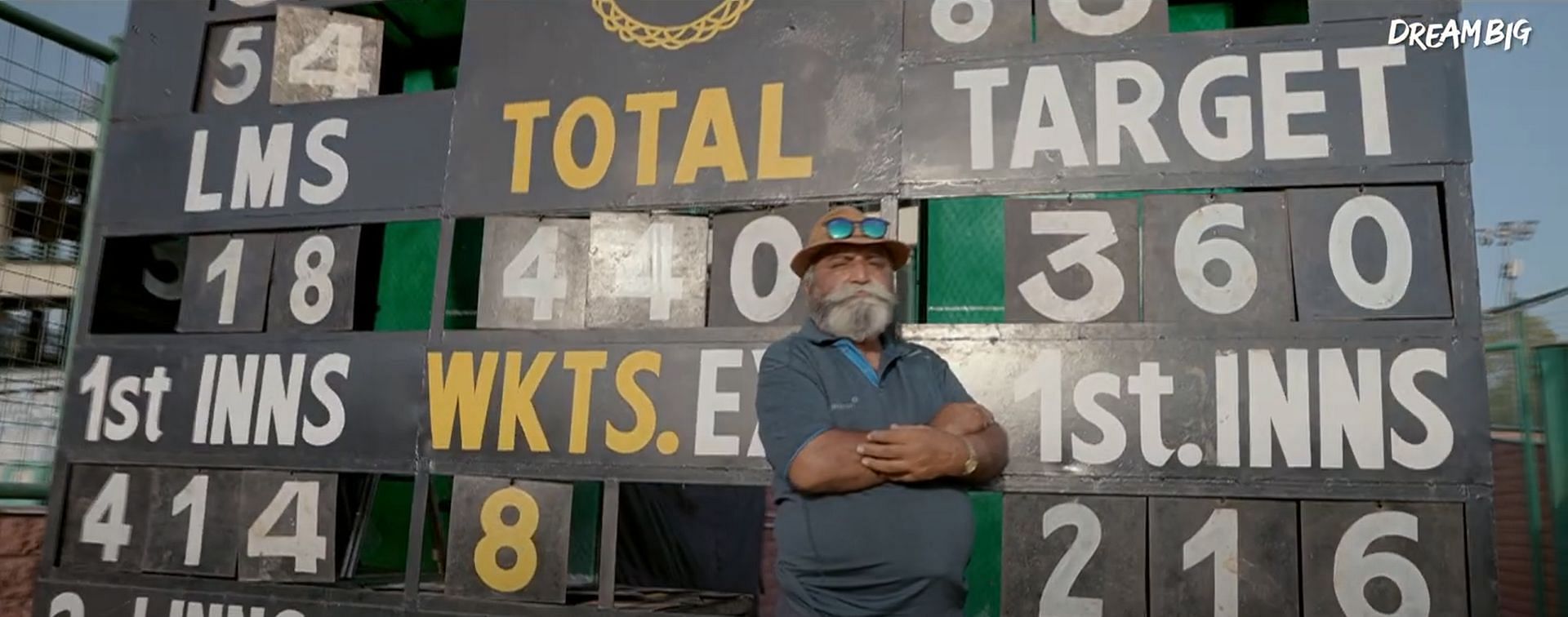 Pradeep Kumar is the manual scoreboard operator at the Delhi &amp; District Cricket Association (DDCA).