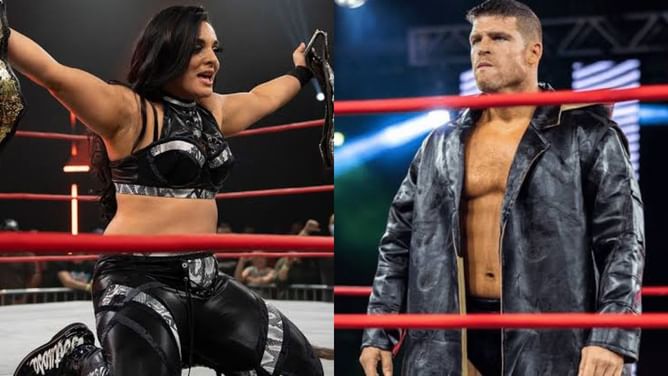 Who is recent AEW debutante Deonna Purrazzo's fiance Steve Maclin and when are they getting married?