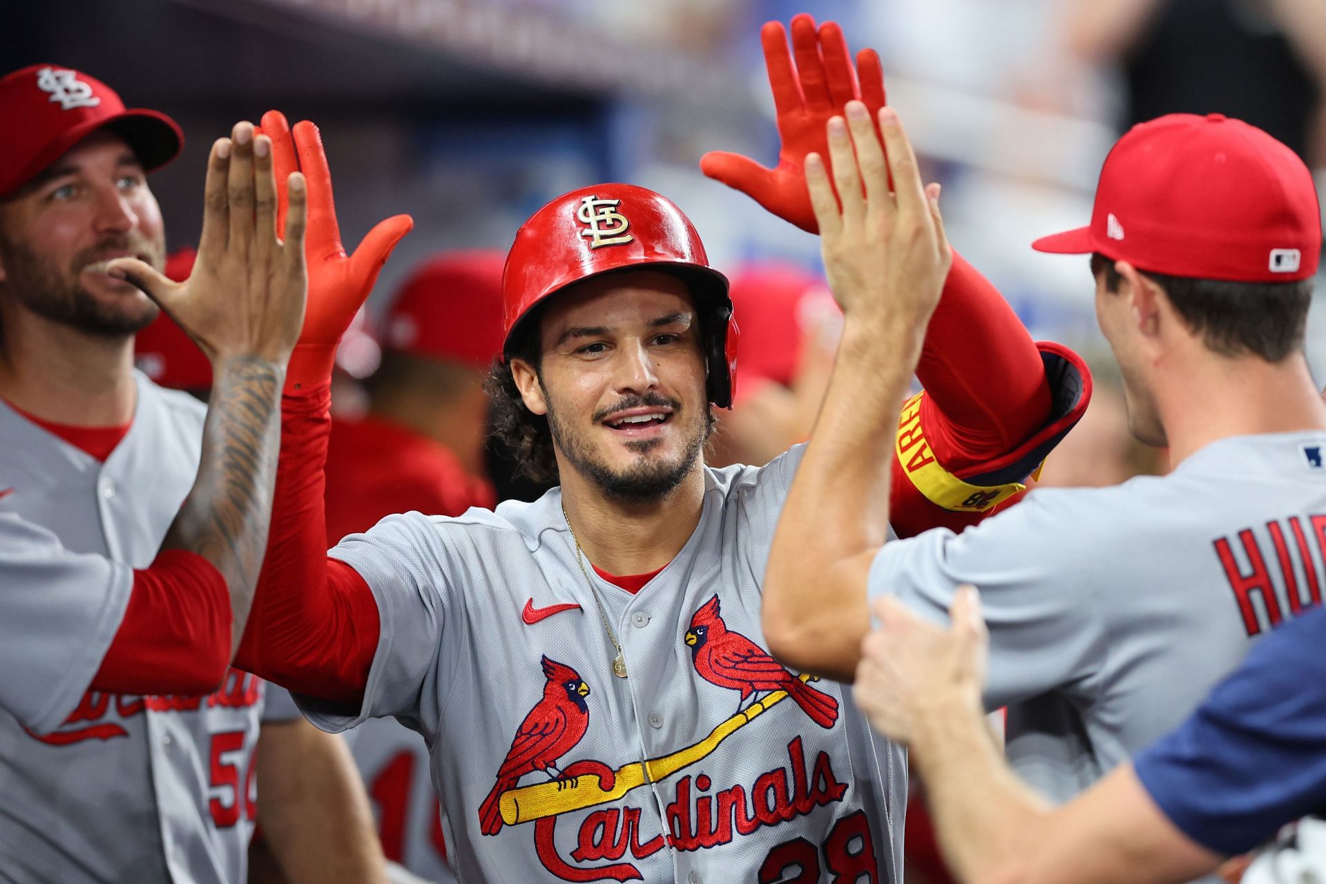 St. Louis Cardinals 3B Nolan Arenado showed off his fielding skills with a slick double play.