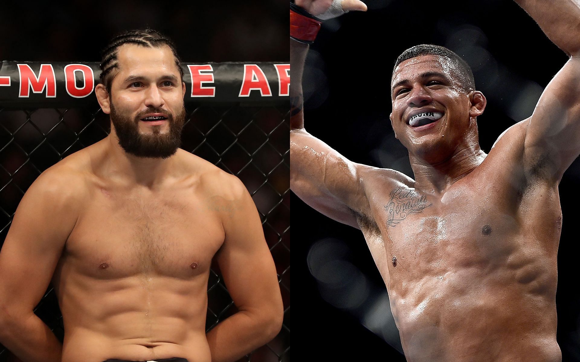 Jorge Masvidal (left) and Gilbert Burns (right) (Images via Getty)