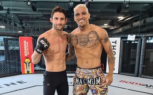 Allan Nascimento with Charles Oliveira (via @allanpuroosso on Instagram)