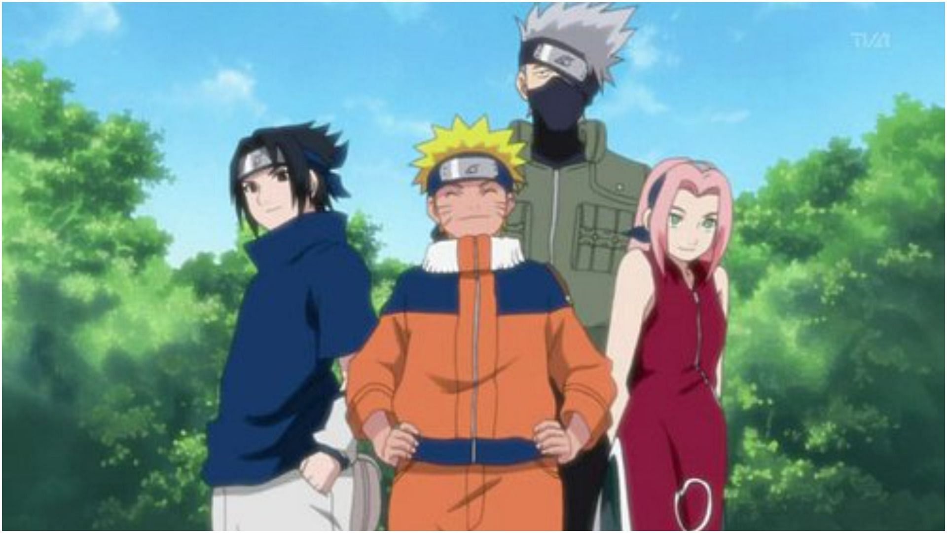 Team 7 as seen in Naruto (Image via Studio Pierrot)