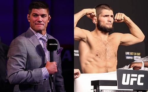 Josh Thomson (L) [via @therealpunk on Instagram], Khabib Nurmagomedov (R) [via The Mac Life on YouTube]