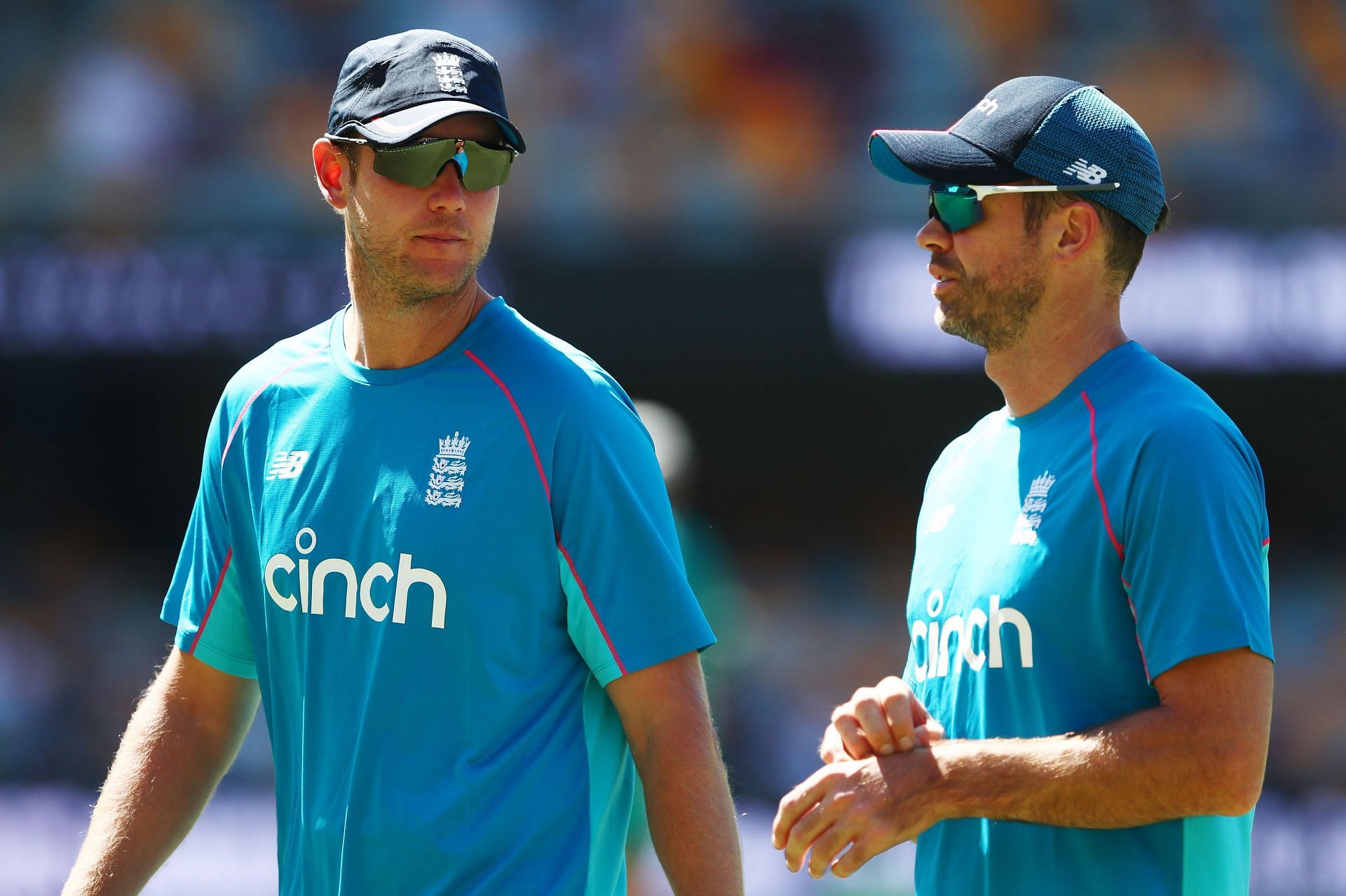 England&#039;s James Anderson and Stuart Broad. (Credits: Getty)