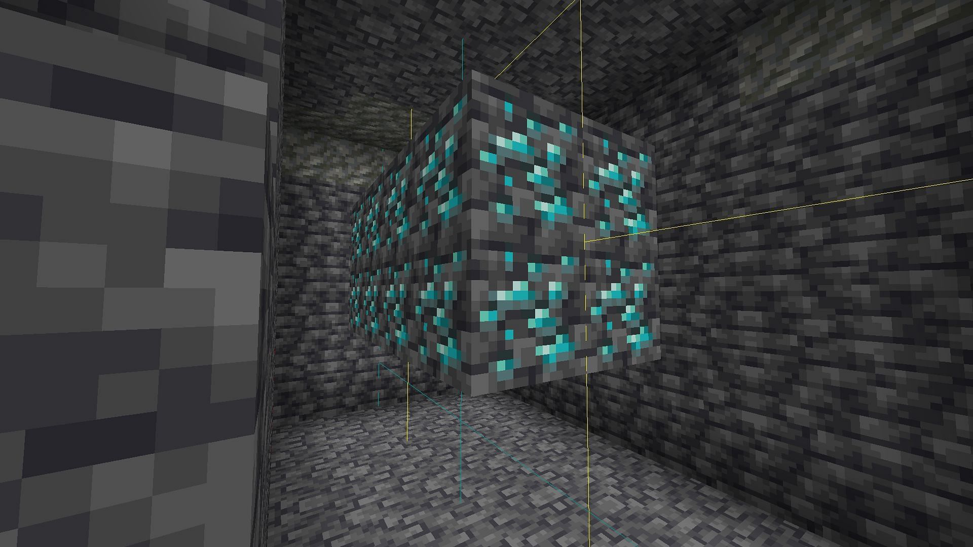 16 diamond ores (Image via u/Prism_shard on Reddit)